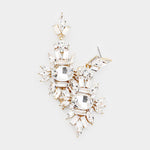 Fancy Marquise Crystal Cluster Evening Earring_5 colors