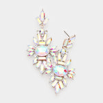 Fancy Marquise Crystal Cluster Evening Earring_5 colors