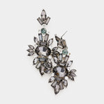 Fancy Marquise Crystal Cluster Evening Earring_5 colors