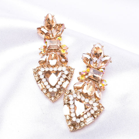 Victorian Crystal drop Earring_3 colors