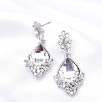 Victorian Filigree Crystal Dangle Earring_4 colors