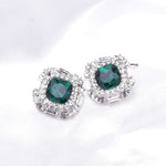 Elegant Square Fancy Crystal Earring_4 colors