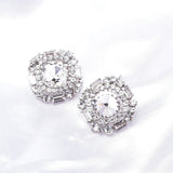 Elegant Square Fancy Crystal Earring_4 colors