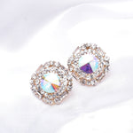 Elegant Square Fancy Crystal Earring_4 colors