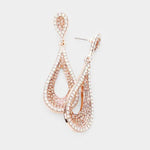 Crystal Rhinestone Pave Petal Evening Earrings_15 colors