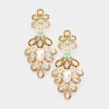 Elegant bubble drop crystal earring_9 colors