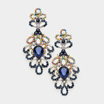 Elegant bubble drop crystal earring_9 colors