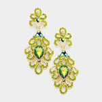 Elegant bubble drop crystal earring_9 colors