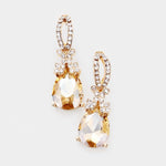 Elegant Tear drop fancy Crystal Earring_8 colors