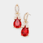 Elegant Tear drop fancy Crystal Earring_8 colors