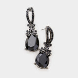 Elegant Tear drop fancy Crystal Earring_8 colors