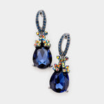 Elegant Tear drop fancy Crystal Earring_8 colors