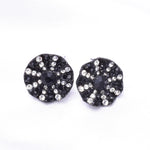 Elegant Round Crystal Fancy Earring_4 colors