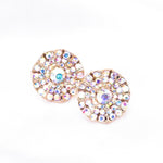 Elegant Round Crystal Fancy Earring_4 colors