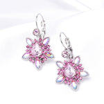 Elegant Marquise Crystal & Flower Earring_6 colors