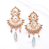 Vintage elegant crystal earring_5 colors