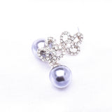 Elegant Pearl & Crystal Dangle Earring_4 colors