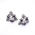 Elegant Triangle Flower Crystal Earring_6 colors