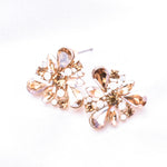 Elegant Triangle Tear drop Crystal Earring_2 colors