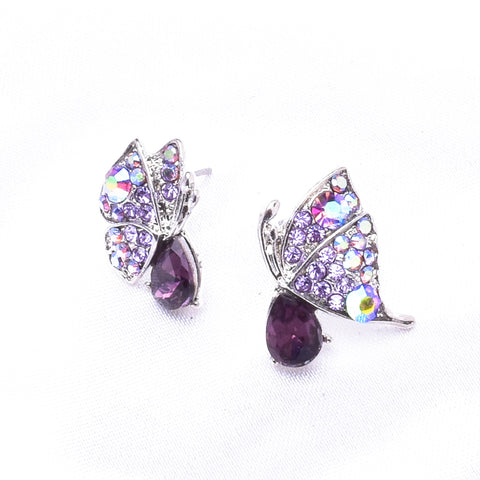 Elegant Butterfly Crystal Earring_8 colors