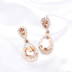 Classic Tear drop Crystal Dangle Earring_7 colors