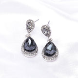 Classic Tear drop Crystal Dangle Earring_7 colors