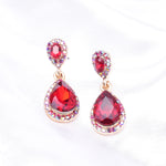 Classic Tear drop Crystal Dangle Earring_7 colors