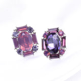 Classic Stud Oval Crystal Earring_17 colors