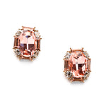 Classic Stud Oval Crystal Earring_17 colors