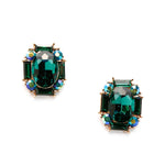 Classic Stud Oval Crystal Earring_17 colors