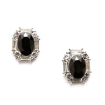 Classic Stud Oval Crystal Earring_17 colors