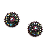 Elegant Dome Crystal  Stud Earrings_12 colors