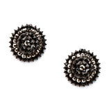 Elegant Dome Crystal  Stud Earrings_12 colors