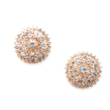 Elegant Dome Crystal  Stud Earrings_12 colors