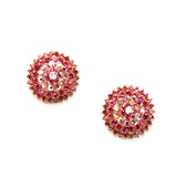 Elegant Dome Crystal  Stud Earrings_12 colors