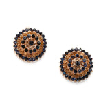 Elegant Dome Crystal  Stud Earrings_12 colors