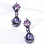 Victorian Fancy Tear drop Crystal Earring_7 colors