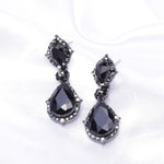 Victorian Fancy Tear drop Crystal Earring_7 colors