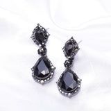 Victorian Fancy Tear drop Crystal Earring_7 colors