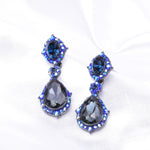 Victorian Fancy Tear drop Crystal Earring_7 colors