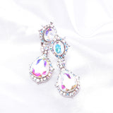 Victorian Fancy Tear drop Crystal Earring_7 colors