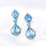 Victorian Fancy Tear drop Crystal Earring_7 colors