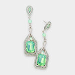 Classical Rectangle crystal drop Earring_11 colors