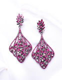 Elegant marquise fancy crystal dangle earring_4 colors