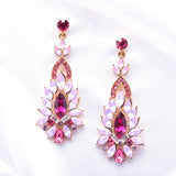 Exotic Statement Crystal Earrings_6 colors