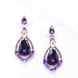 Vintage Crystal Teardrop Earrings_18 colors