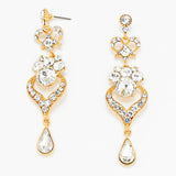 Victorian Crystal Heart Teardrop Dangle Earring_5 colors