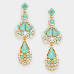 Crystal Flattering Evening Earring_4 colors