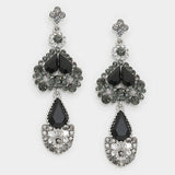 Crystal Flattering Evening Earring_4 colors