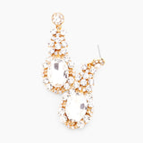 Oval Drop Classic Crystal Dress Earrings_15 colors